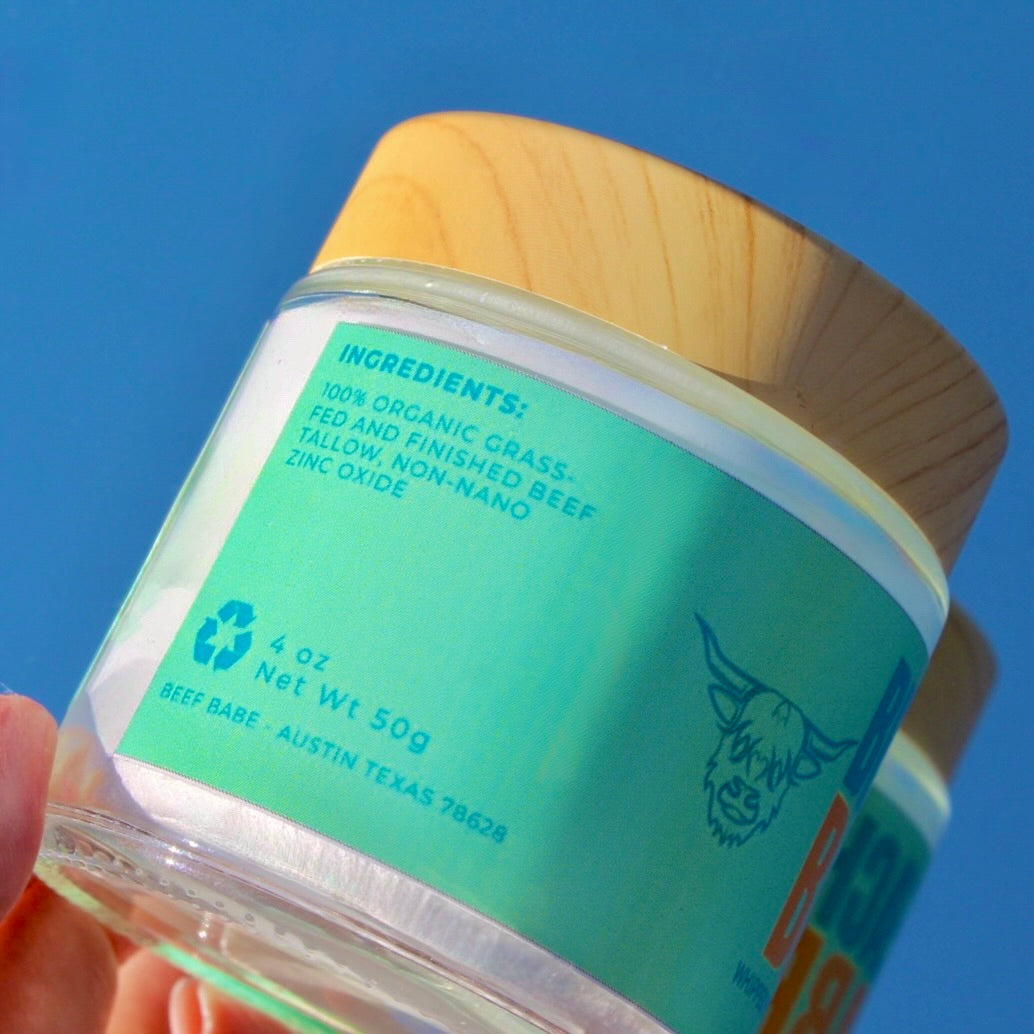 Whipped Tallow Sunscreen 4oz
